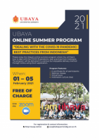 Online Summer Program Titled &quot;Dealing with the Covid-19 Pandemic: Best Practices from Indonesia&quot;